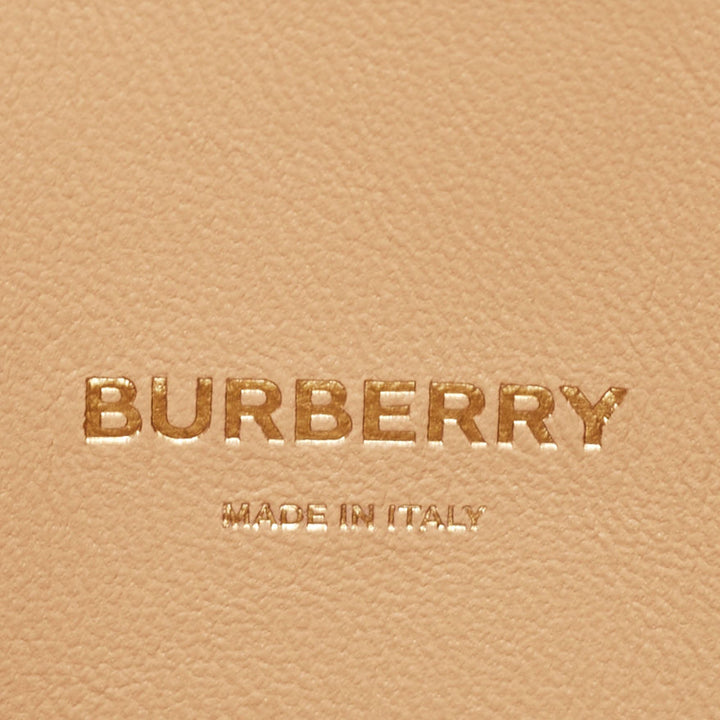 Burberry Beige Satin Studded Olympia Clutch