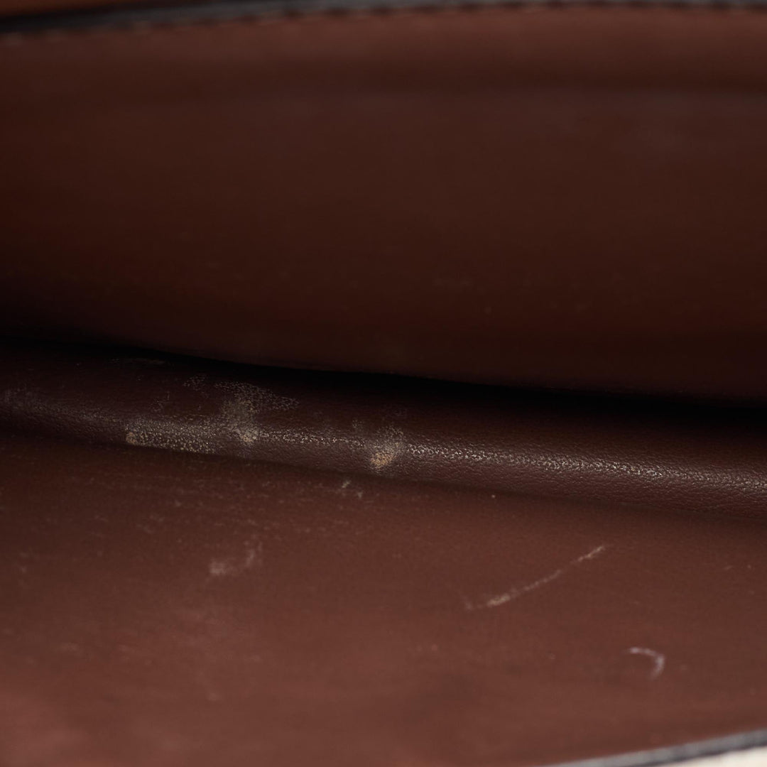 BURBERRY Beige/Brown Canvas and Leather Mini Pocket Tote