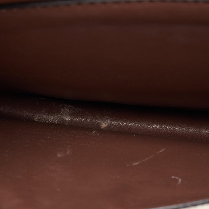 BURBERRY Beige/Brown Canvas and Leather Mini Pocket Tote