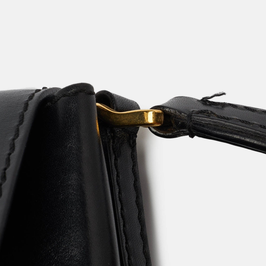 BURBERRY Beige/Black House Check Fabric and Leather Crossbody Bag