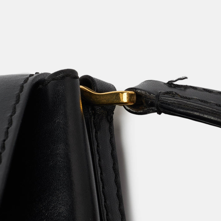 BURBERRY Beige/Black House Check Fabric and Leather Crossbody Bag