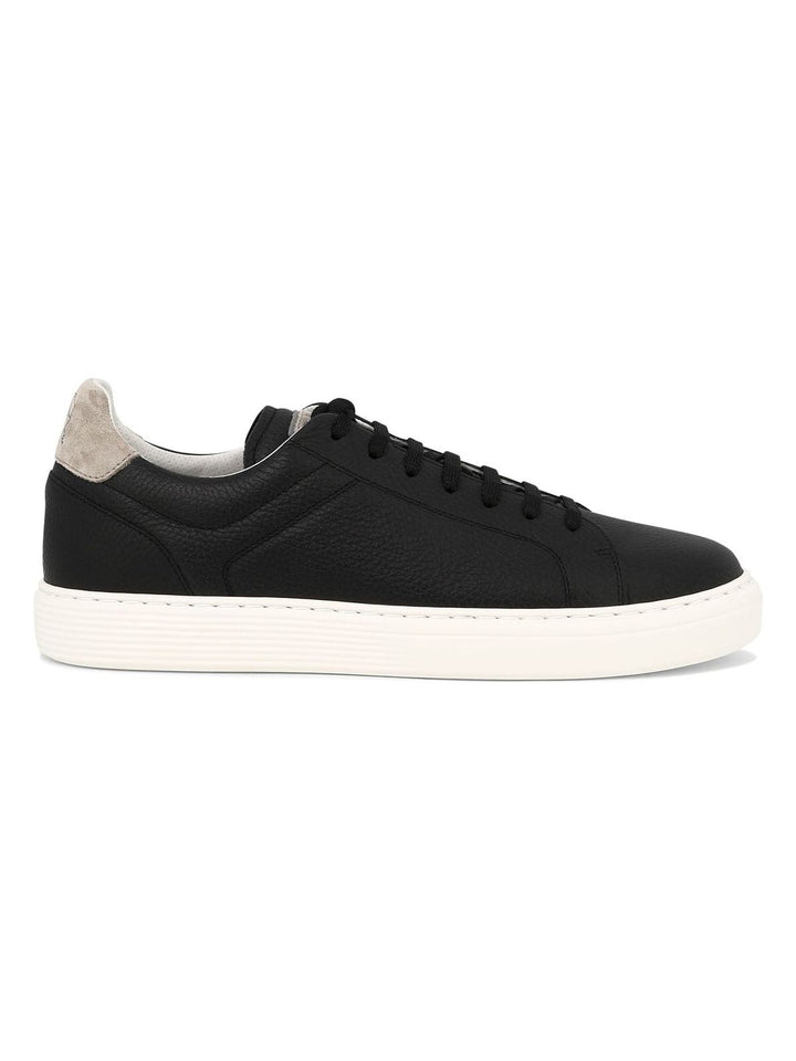 GRAINED CALFSKIN SNEAKERS