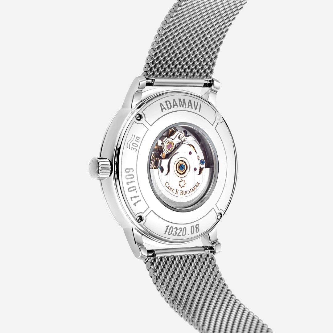 Carl F. Bucherer Adamavi Date Diamond Stainless Steel Women's Automatic Watch 00.10320.08.17.21