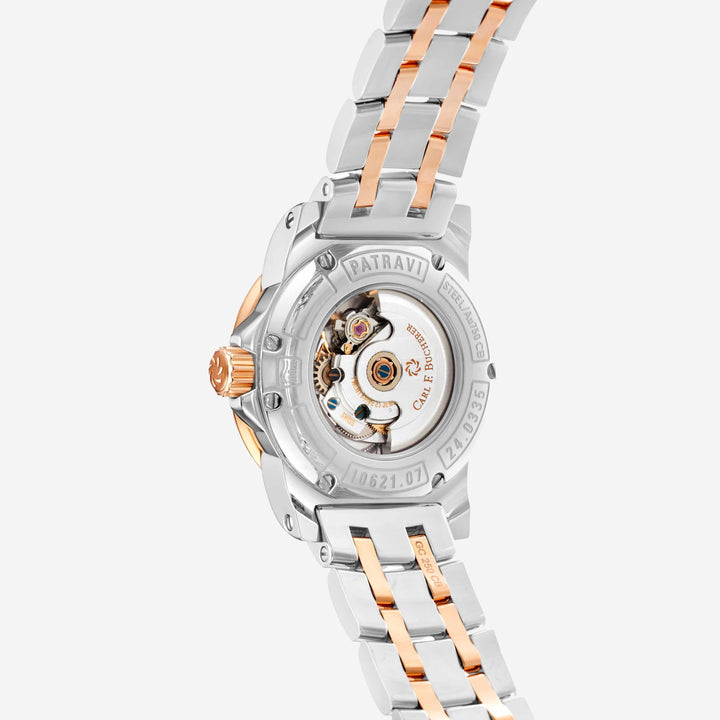 Carl F. Bucherer Patravi AutoDate Diamond Two Tone Women's Watch 00.10621.07.77.21