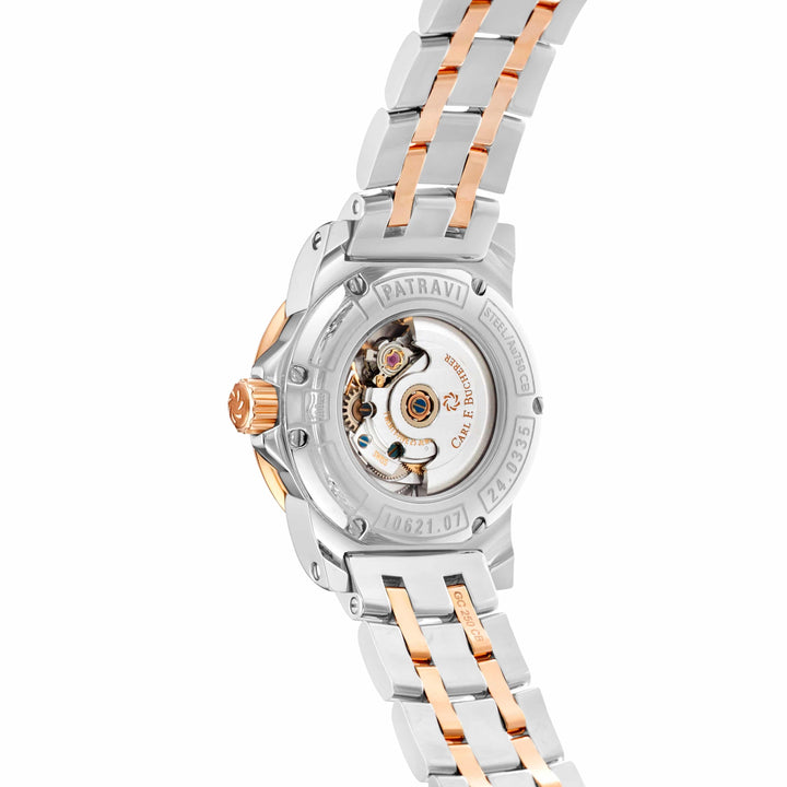 Carl F. Bucherer Patravi AutoDate Diamond Two Tone Women's Watch 00.10621.07.77.21