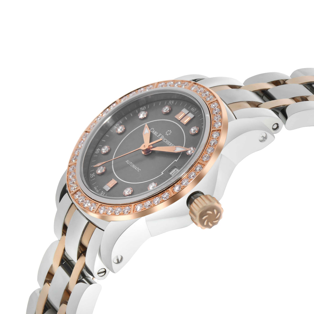 Carl F. Bucherer Patravi Diamond AutoDate Two Tone Women's Automatic Watch 00.10621.07.87.31