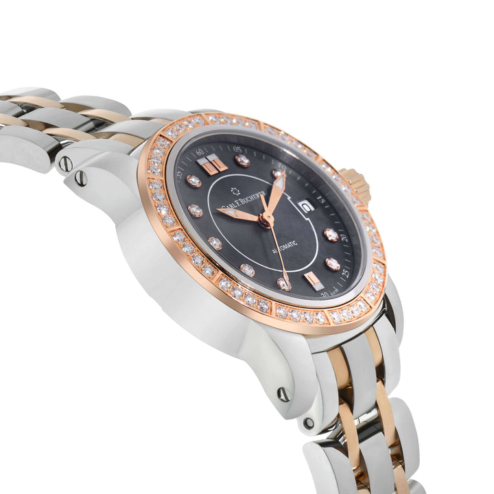 Carl F. Bucherer Patravi Diamond AutoDate Two Tone Women's Automatic Watch 00.10621.07.87.31
