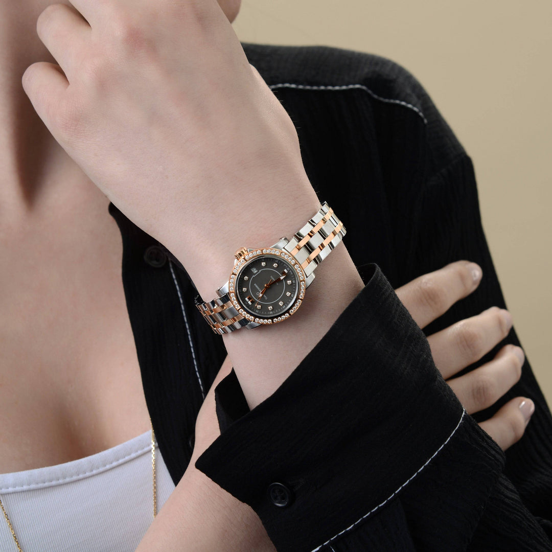 Carl F. Bucherer Patravi Diamond AutoDate Two Tone Women's Automatic Watch 00.10621.07.87.31