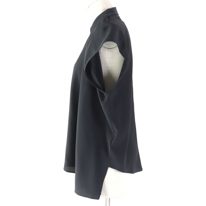 Top Quality Balenciaga Asymmetric Sleeveless Blouse Black