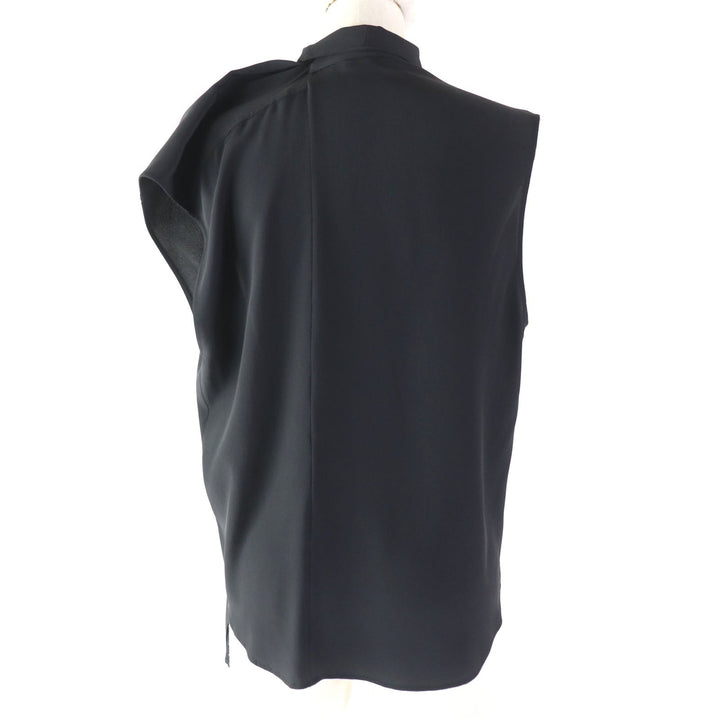 Top Quality Balenciaga Asymmetric Sleeveless Blouse Black