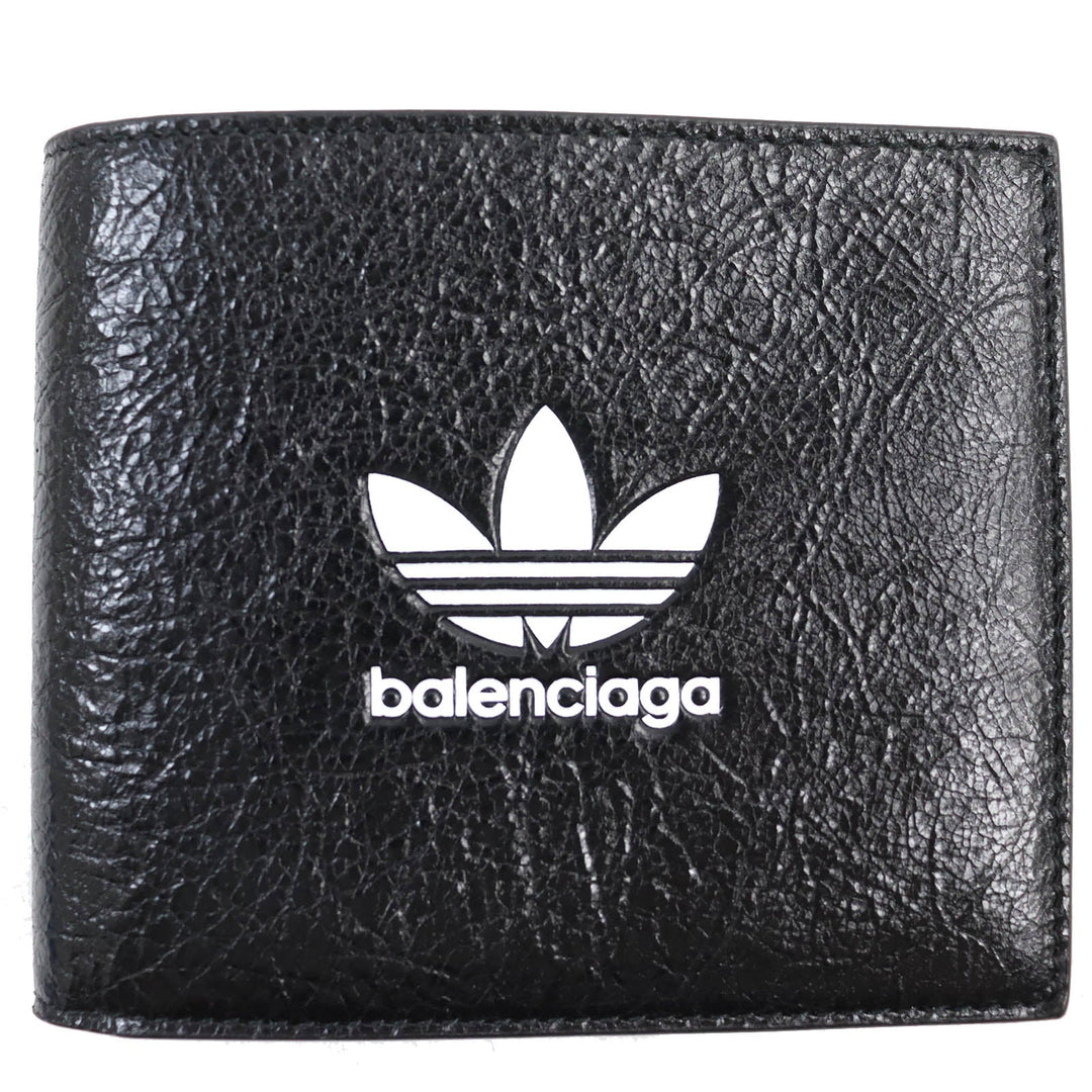 Top Quality Balenciaga Leather Bifold Wallet with Logo