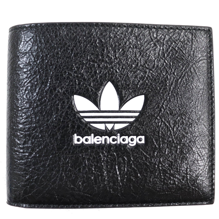 Top Quality Balenciaga Leather Bifold Wallet with Logo