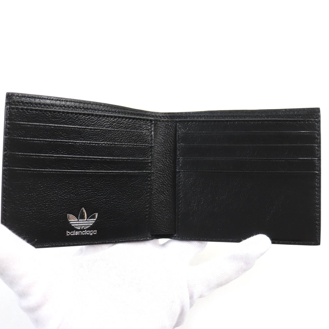 Top Quality Balenciaga Leather Bifold Wallet with Logo