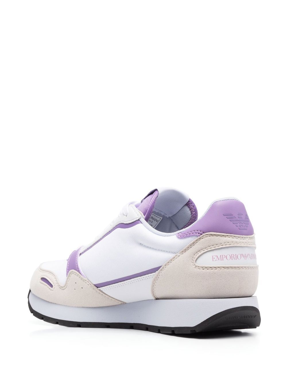 PANELLED LOGO-PRINT DETAIL SNEAKERS