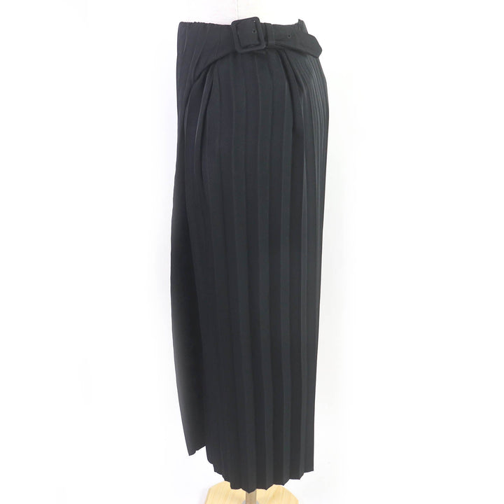 Top Quality Balenciaga Belted Long Pleated Wrap Skirt 34