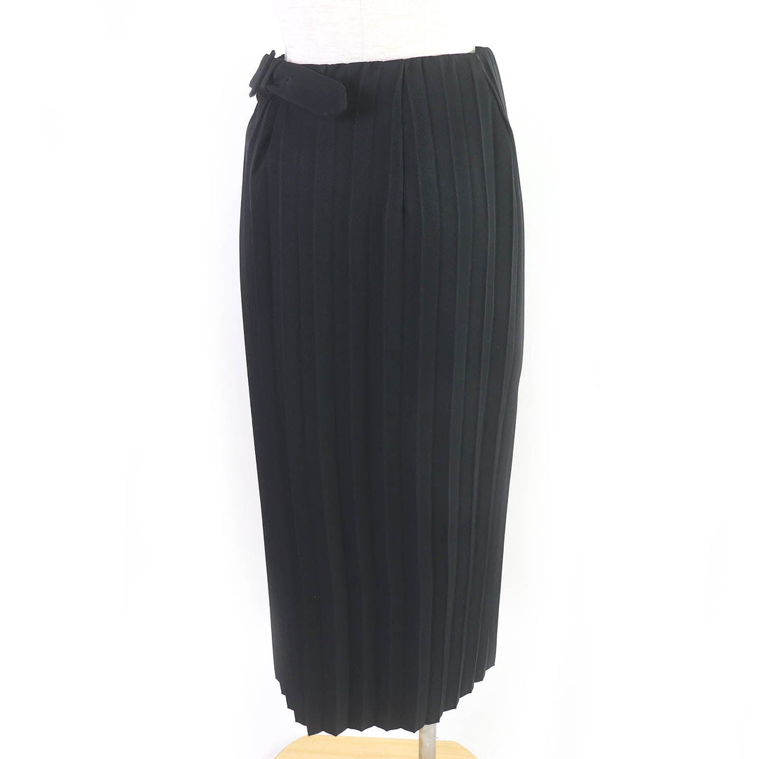 Top Quality Balenciaga Belted Long Pleated Wrap Skirt 34
