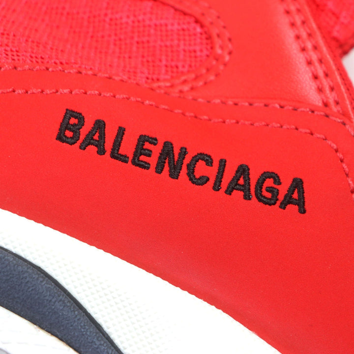 Top Quality Balenciaga Triple S Leather Sneakers Red White Black
