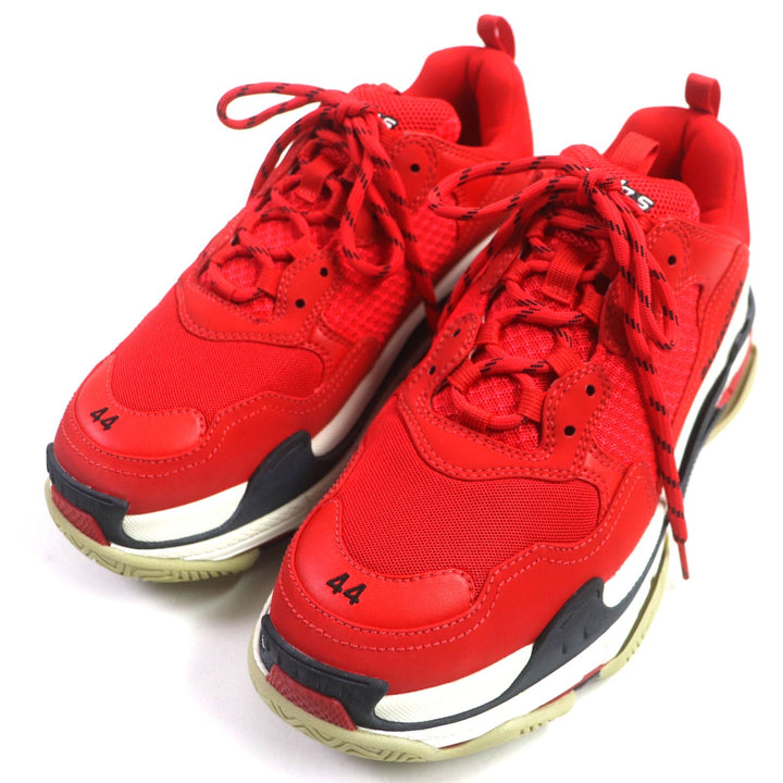 Top Quality Balenciaga Triple S Leather Sneakers Red White Black