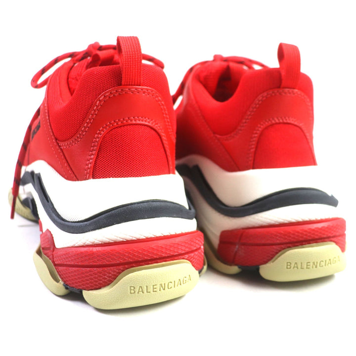 Top Quality Balenciaga Triple S Leather Sneakers Red White Black