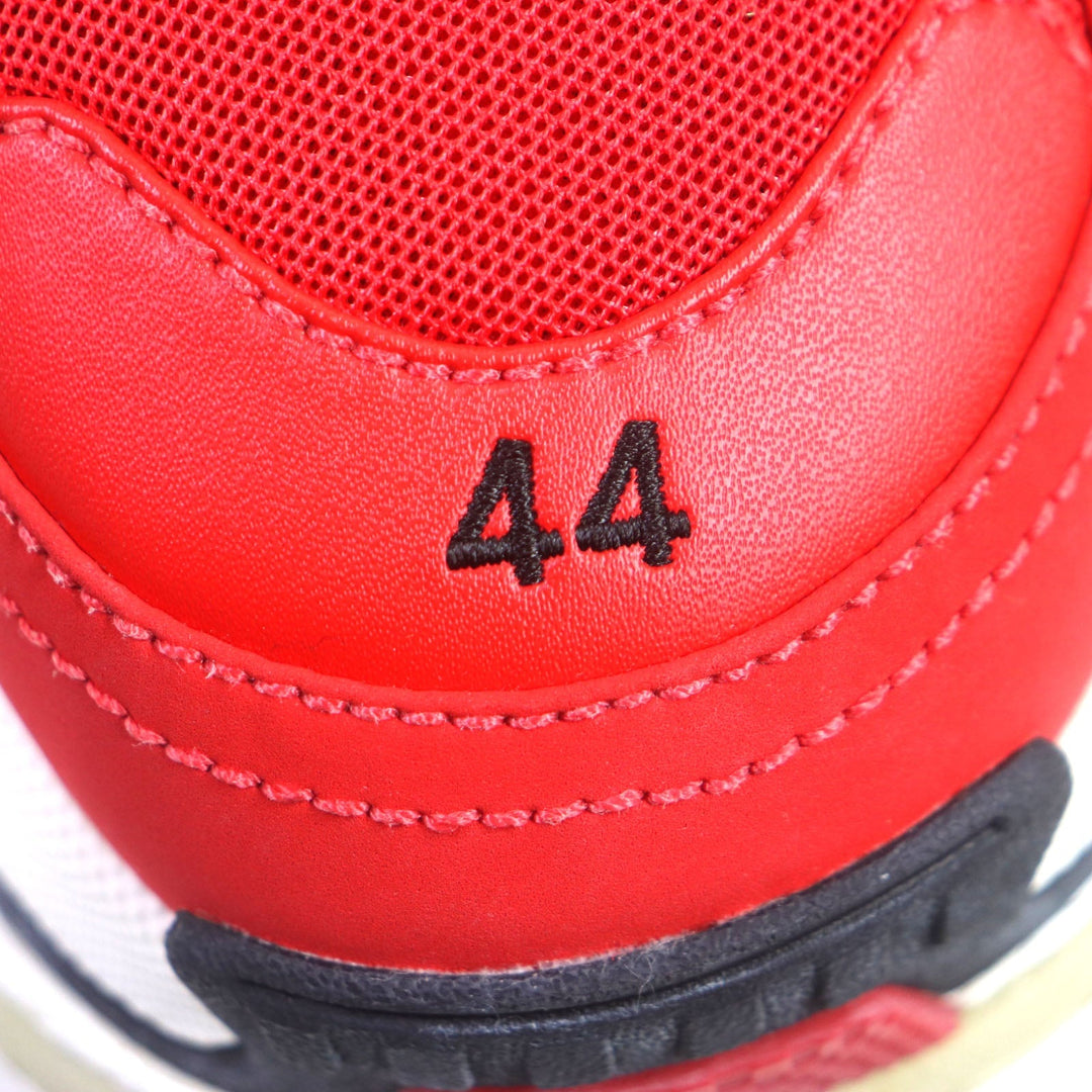 Top Quality Balenciaga Triple S Leather Sneakers Red White Black