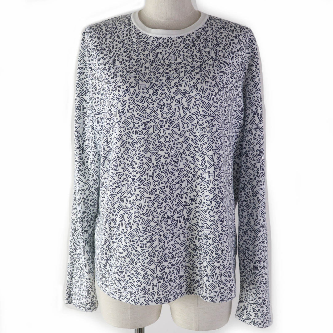 Top Quality Chanel Cotton Logo Long-sleeve T-shirt Women
