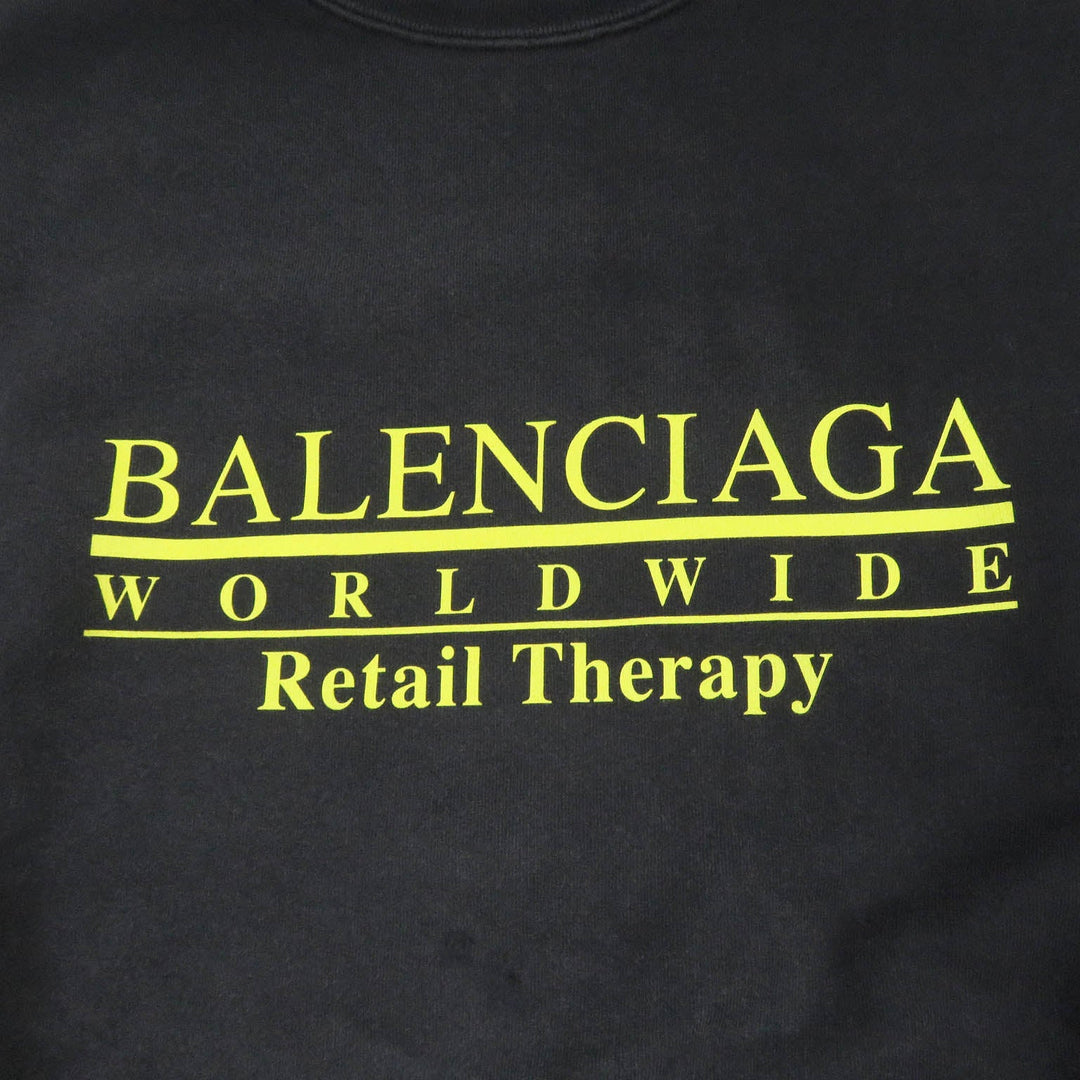 Top Quality Balenciaga Distressed Oversized Sweatshirt XS
