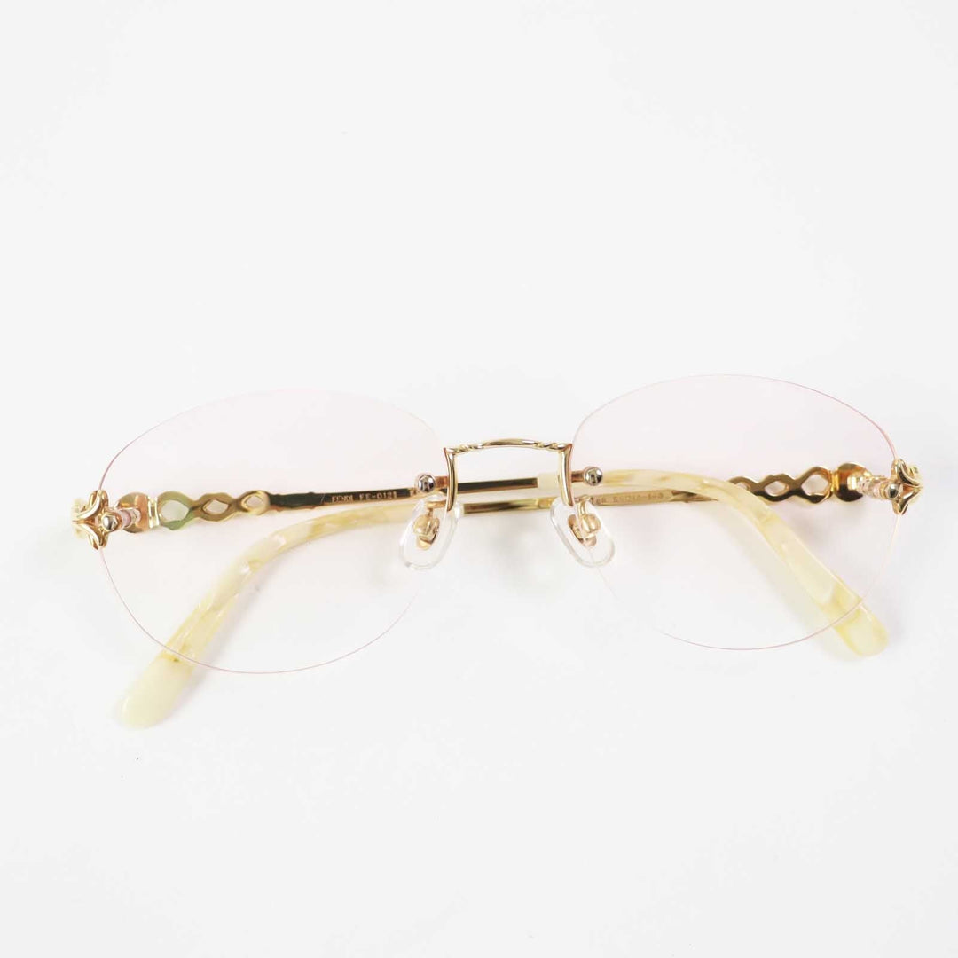 Top quality Fendi 18K Glasses Eyewear Pink Gold Women