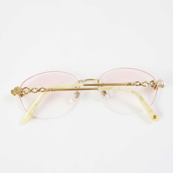 Fendi 18K Glasses Eyewear Pink Gold Women