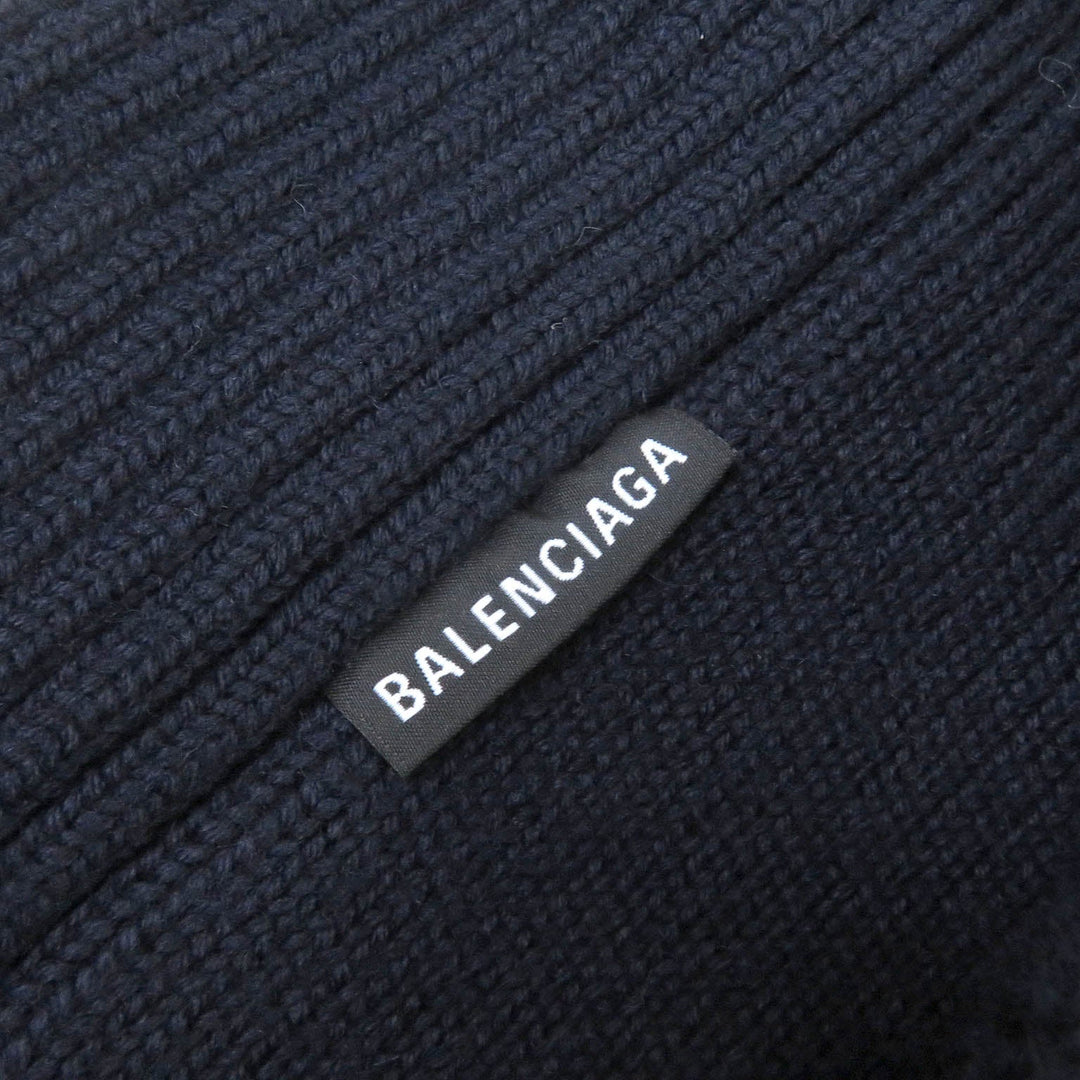 Top Quality Balenciaga Wool Acrylic Oversized High Neck Zip Sweater XS