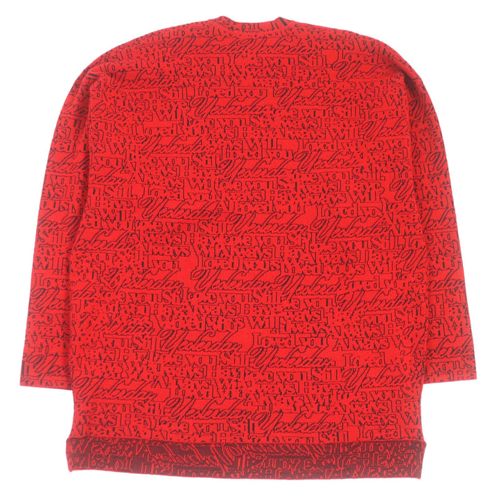 Top Quality Balenciaga Slogan Jacquard Wool Nylon Sweater XS