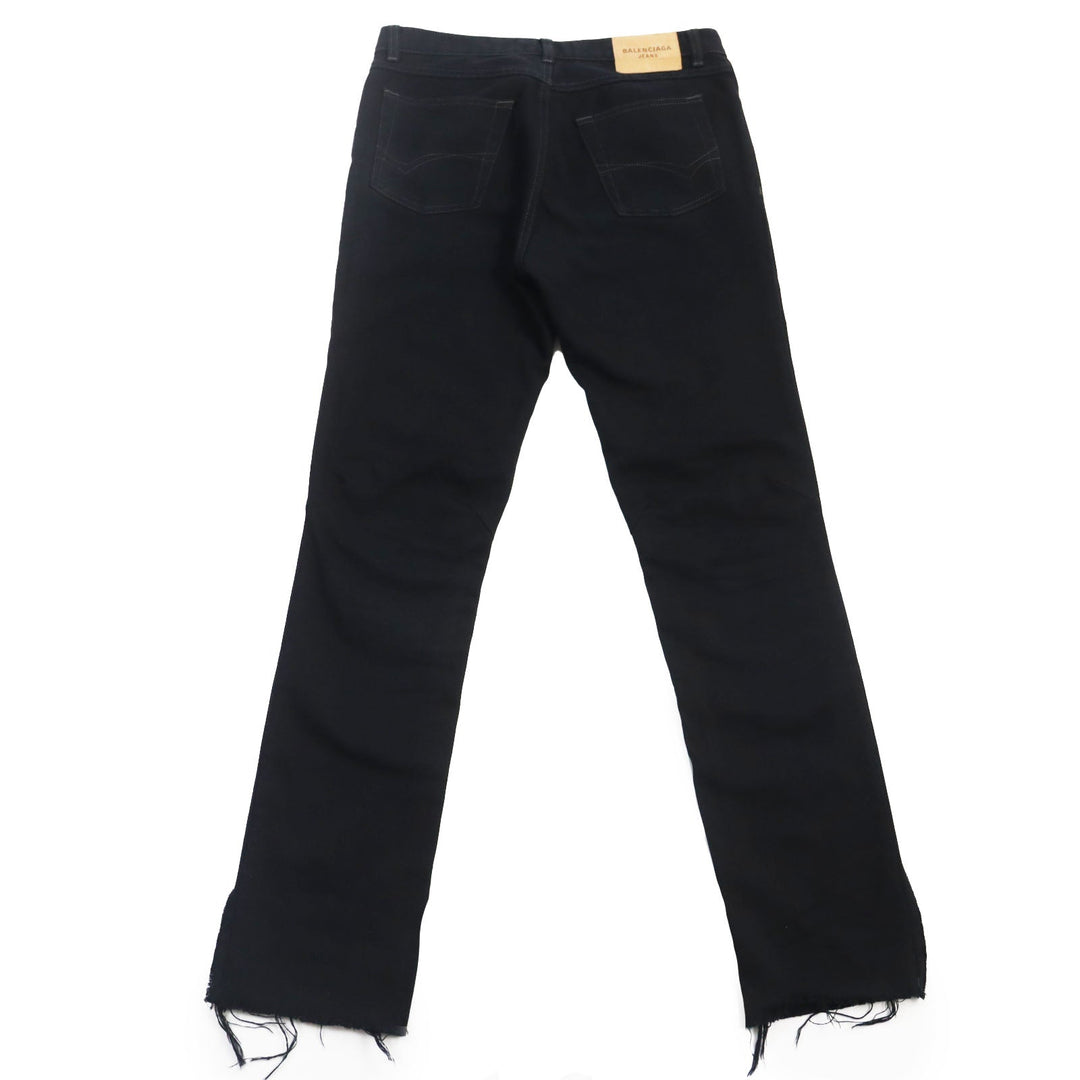 Top Quality Balenciaga Super Fitted Jeans Black 30