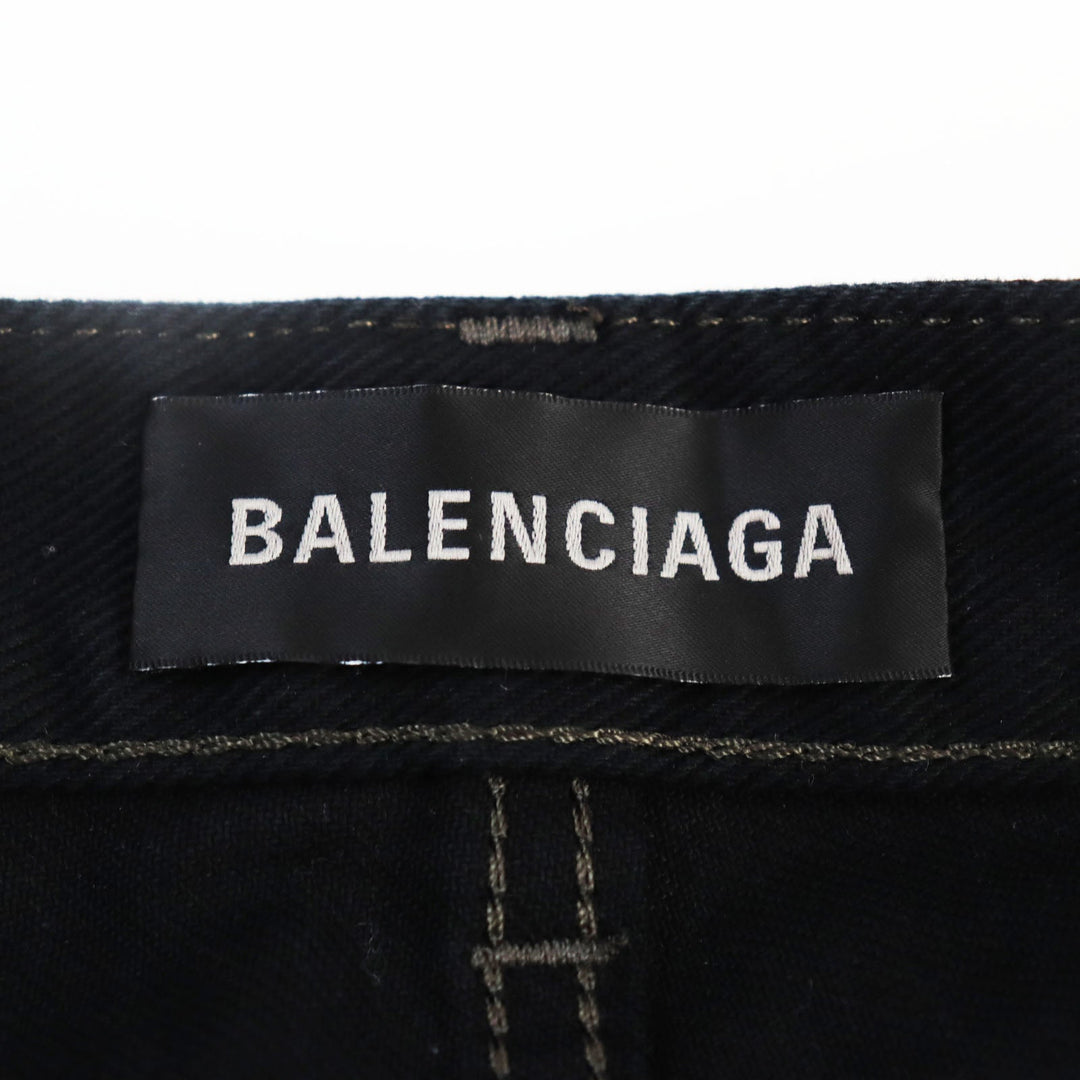 Top Quality Balenciaga Super Fitted Jeans Black 30