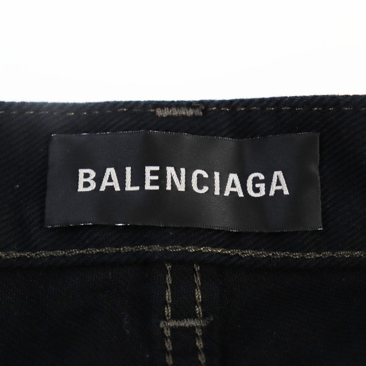 Top Quality Balenciaga Super Fitted Jeans Black 30