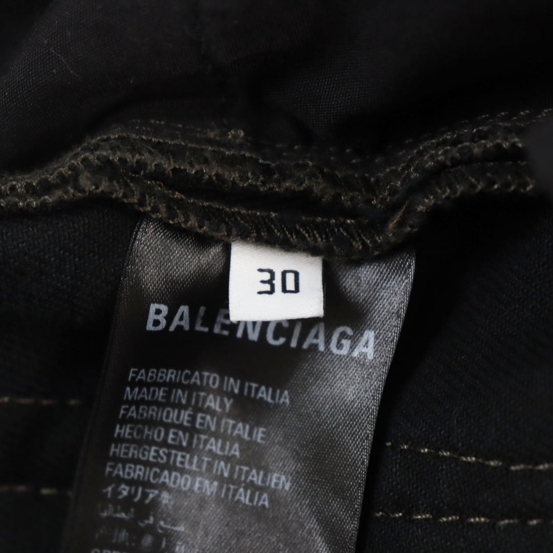 Top Quality Balenciaga Super Fitted Jeans Black 30