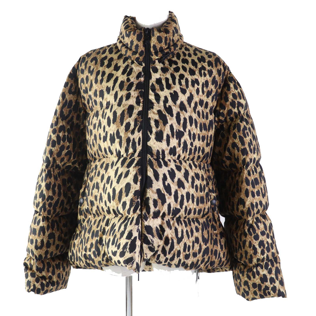 Top Quality Balenciaga Leopard Print Padded Jacket Women