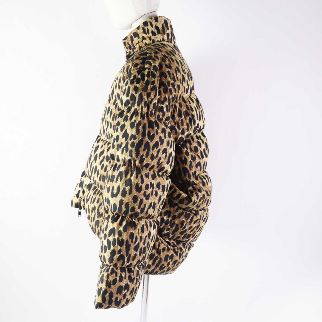 Top Quality Balenciaga Leopard Print Padded Jacket Women