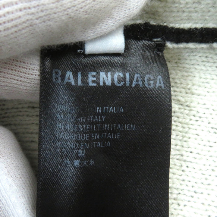 Top Quality Balenciaga Wool Polyester Jacquard Logo Knit XS