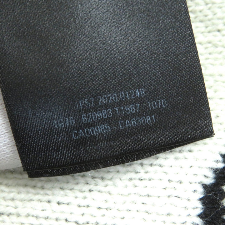 Top Quality Balenciaga Wool Polyester Jacquard Logo Knit XS