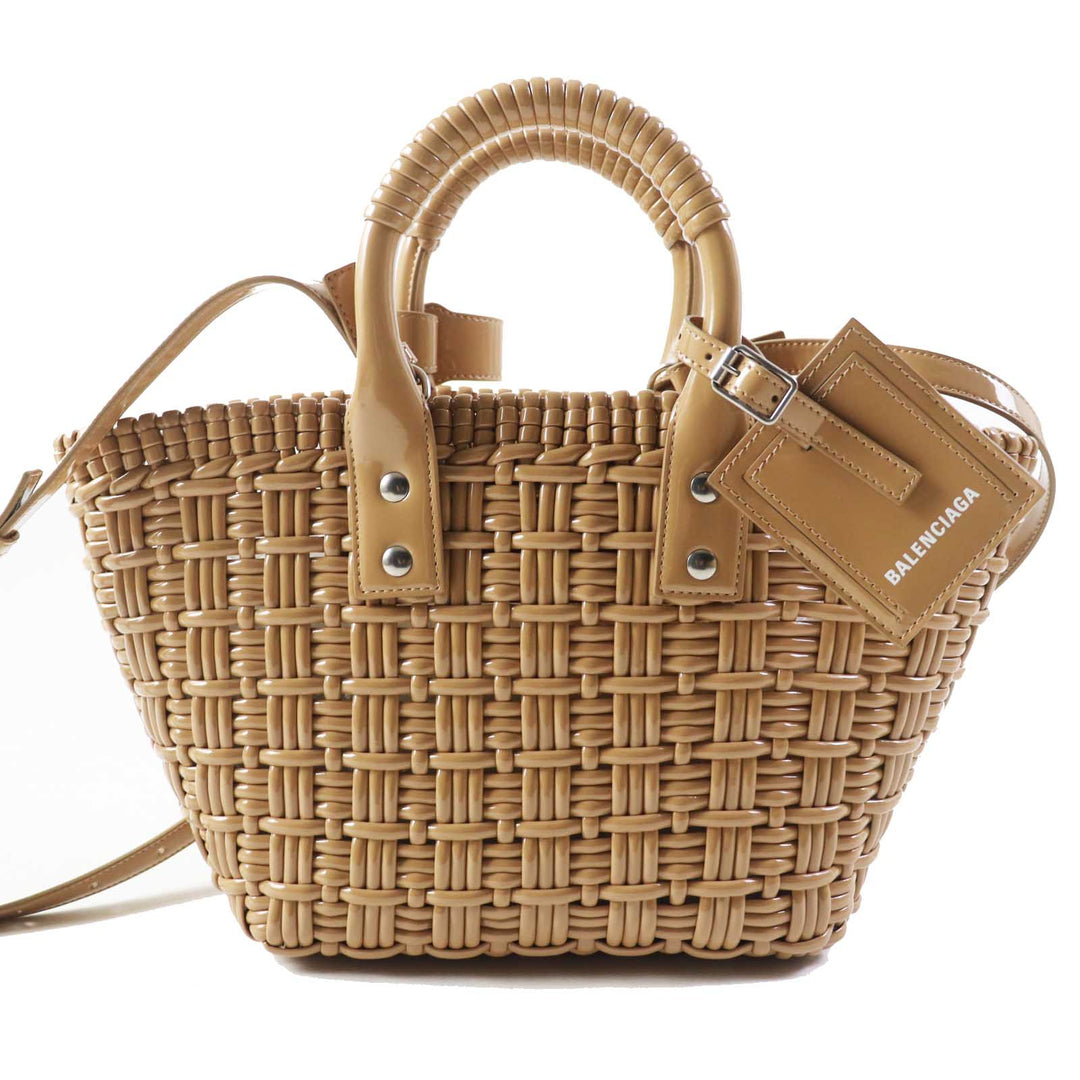 Top Quality Balenciaga Bistro XS 2WAY Basket Bag Beige