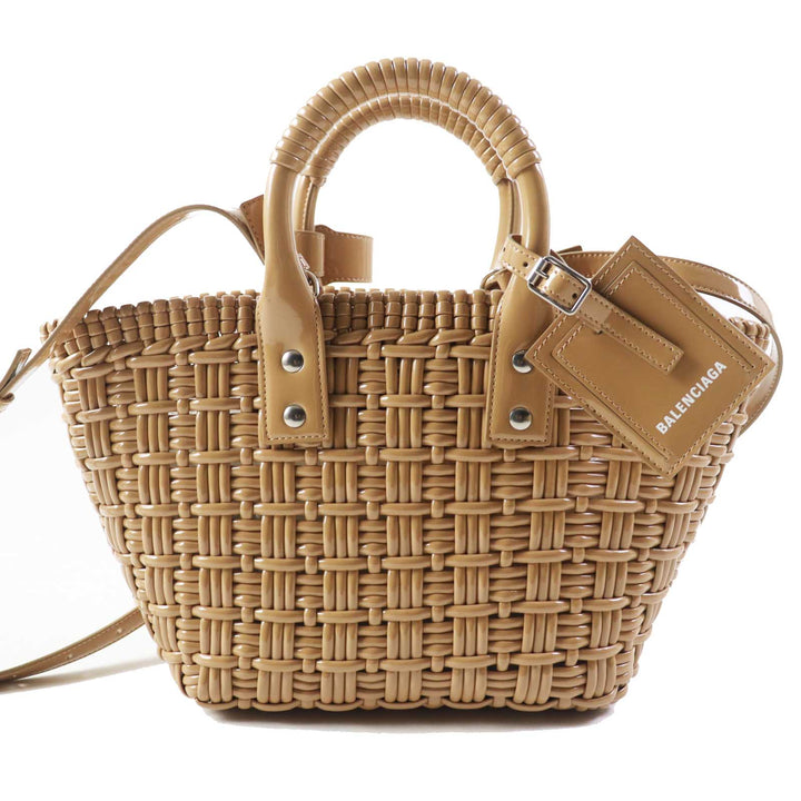 Top Quality Balenciaga Bistro XS 2WAY Basket Bag Beige