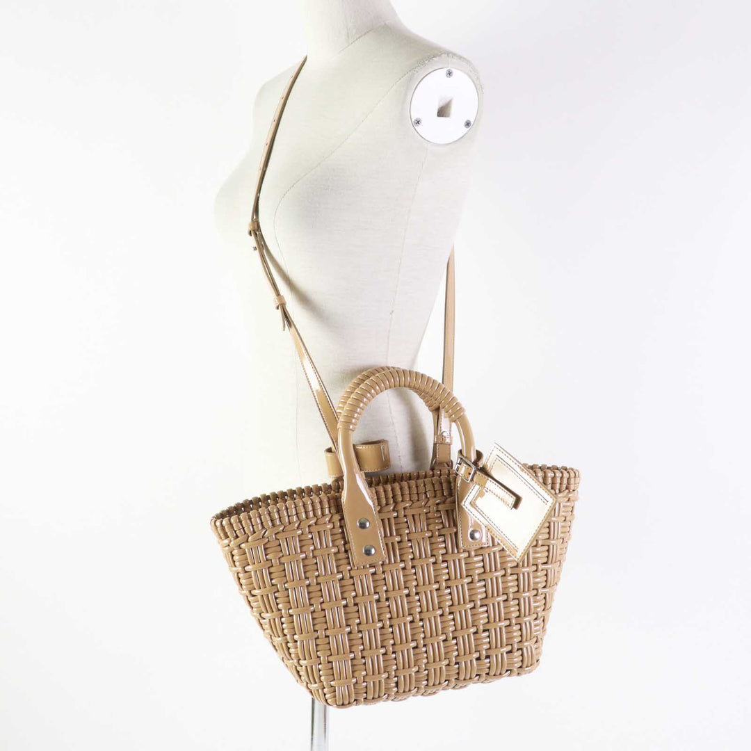 Top Quality Balenciaga Bistro XS 2WAY Basket Bag Beige
