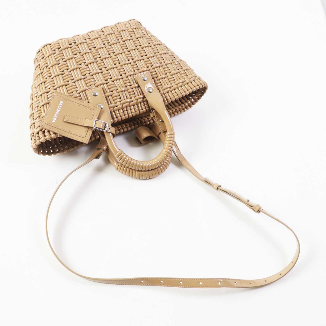 Top Quality Balenciaga Bistro XS 2WAY Basket Bag Beige