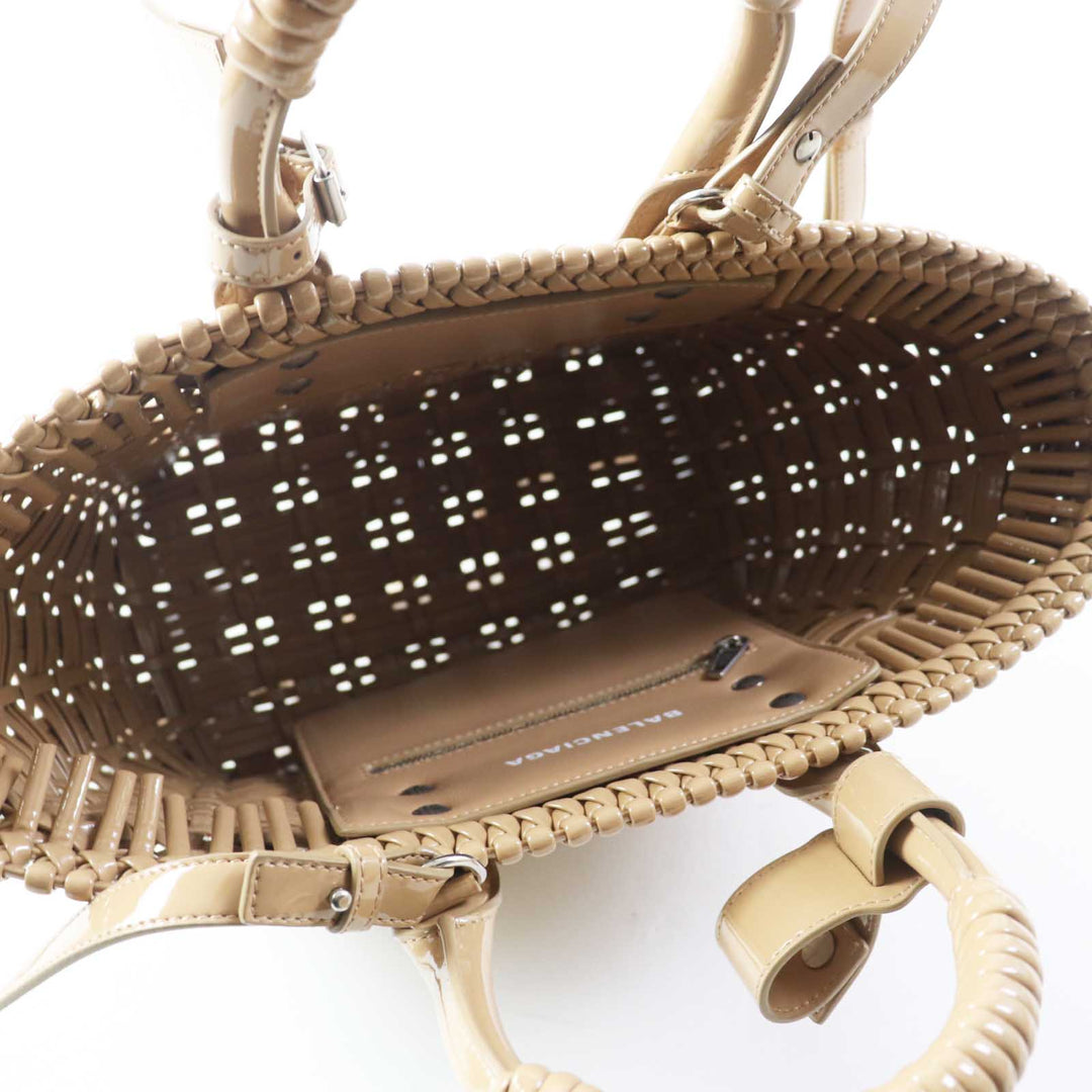 Top Quality Balenciaga Bistro XS 2WAY Basket Bag Beige