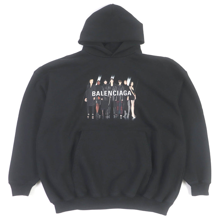 Top Quality Balenciaga Cotton Hoodie Parker XS Black