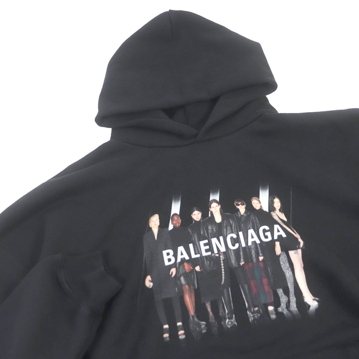 Top Quality Balenciaga Cotton Hoodie Parker XS Black