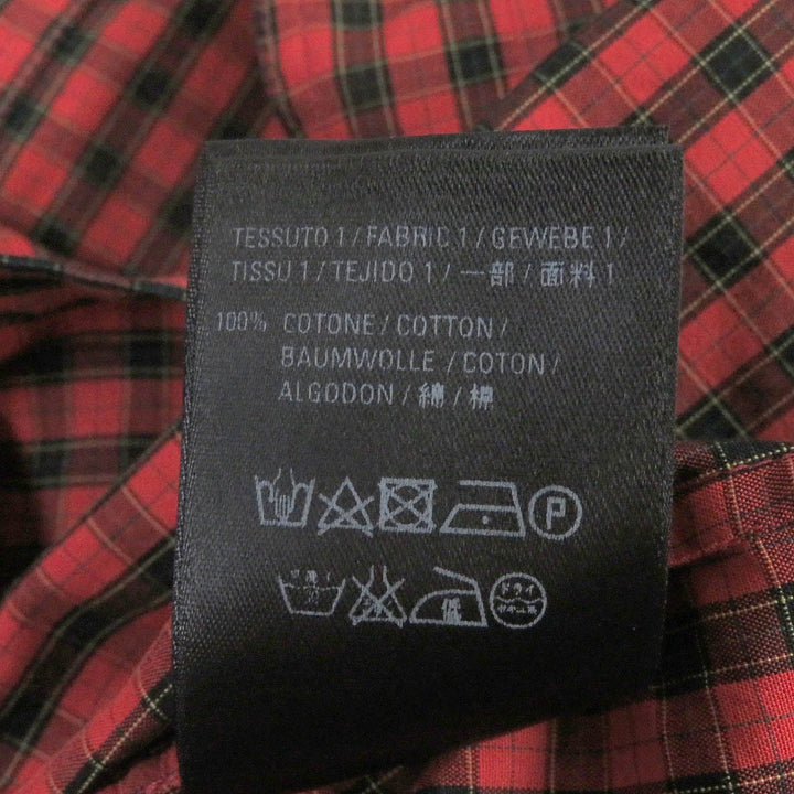 Top Quality Balenciaga Oversized Check Shirt Red