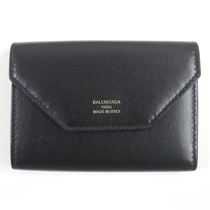 Top Quality Balenciaga Logo Card Case Leather Key Holder