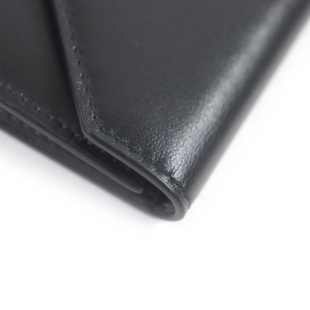 Top Quality Balenciaga Logo Card Case Leather Key Holder