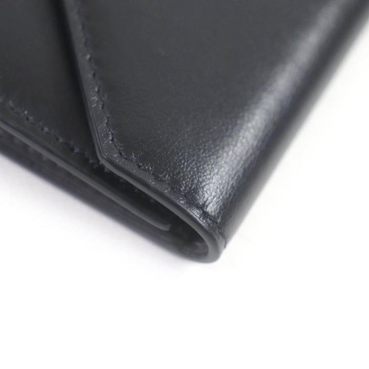 Top Quality Balenciaga Logo Card Case Leather Key Holder