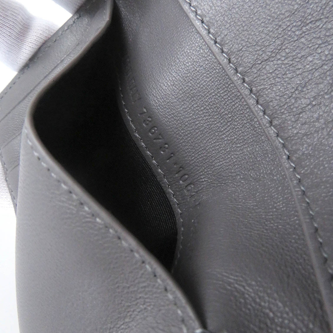 Top Quality Balenciaga Logo Card Case Leather Key Holder